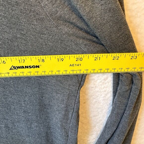Threads 4 Thought Sweatshirt Small Gray 1/4 Zip Long Sleeve Feather Fleece NEW - Picture 13 of 13